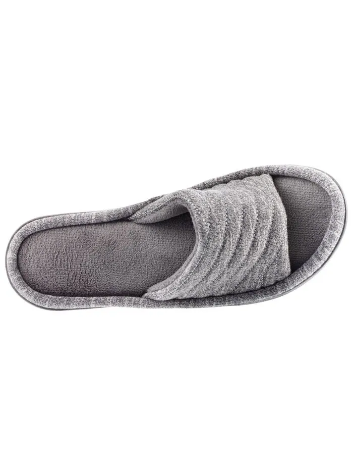 Женские шлепанцы Isotoner Space Knit Andrea, только онлайн Isotoner Signature — изображение 3 из 4, пепельный