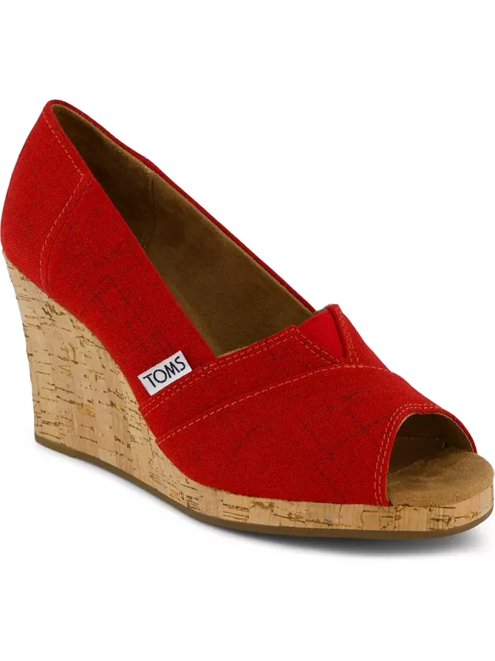 Женские сандалии-слипоны на платформе TOMS