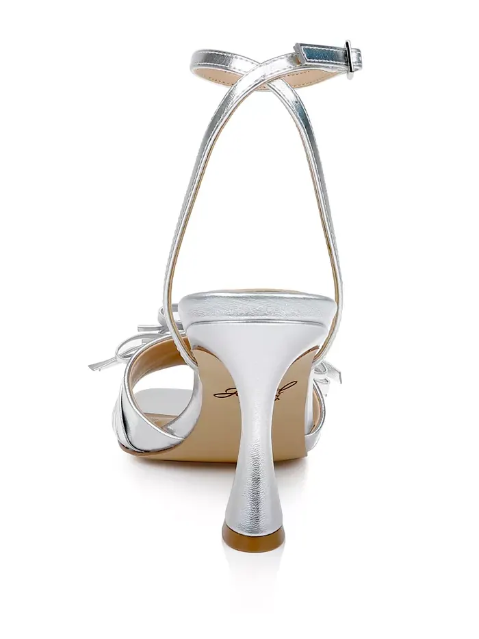 Женские сандалии Flory Dress Jewel Badgley Mischka — изображение 3 из 5, серебристый металлик