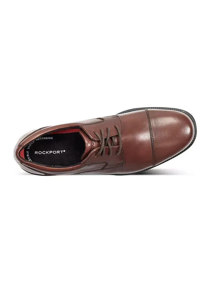 Мужские классические туфли Charles Road с мыском Rockport — изображение 4 из 5, бежевый