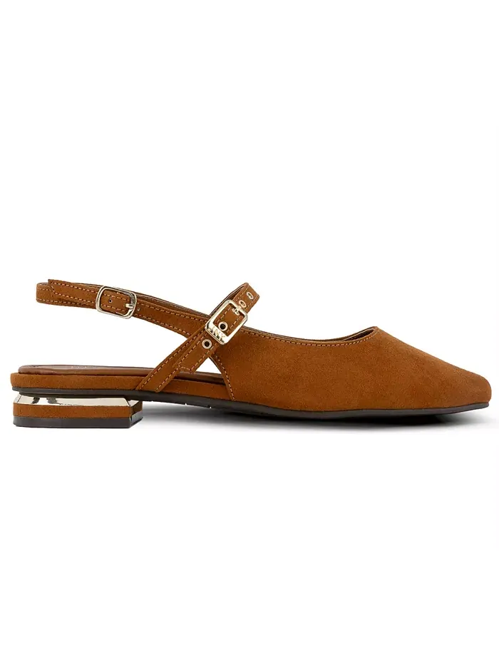 Женские балетки Quinema Slingback Mary Jane Jones New York — изображение 2 из 5, бежевый/бежевый