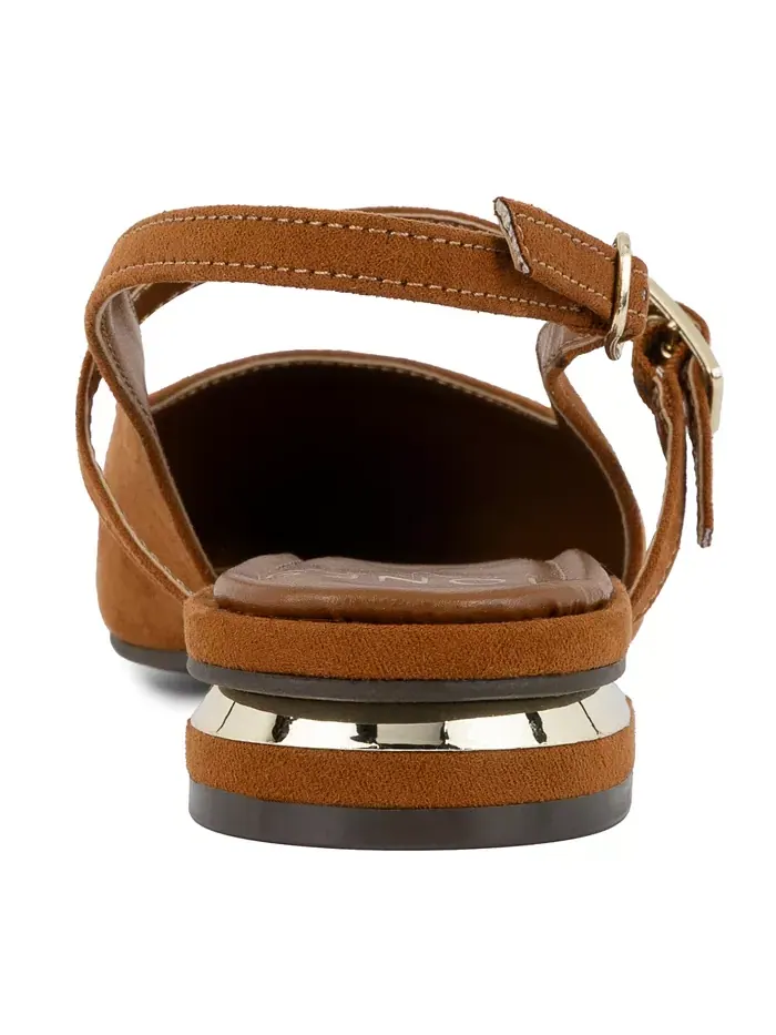 Женские балетки Quinema Slingback Mary Jane Jones New York — изображение 3 из 5, бежевый/бежевый
