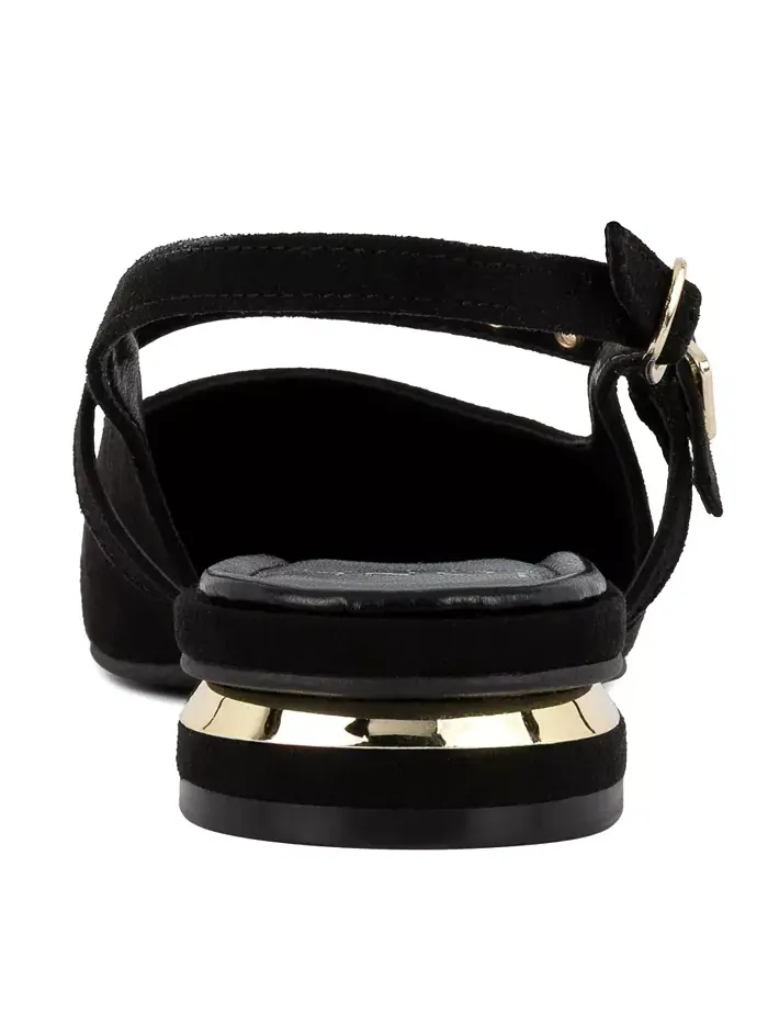Женские балетки Quinema Slingback Mary Jane Jones New York — изображение 3 из 5, черный