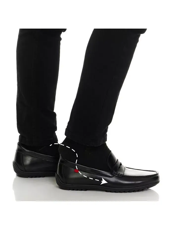 Мужские пенни лоферы John Street с технологией Hands-Free Slip On Marc Joseph New York — изображение 6 из 8, черный