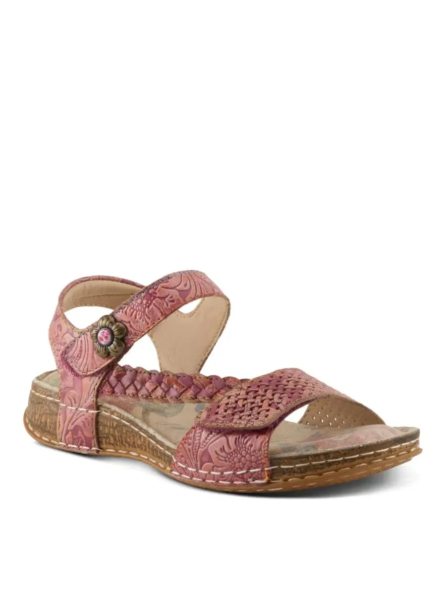 Сандалии с регулируемыми ремешками, кожаный верх, модель Popular Quarter Strap L'Artiste