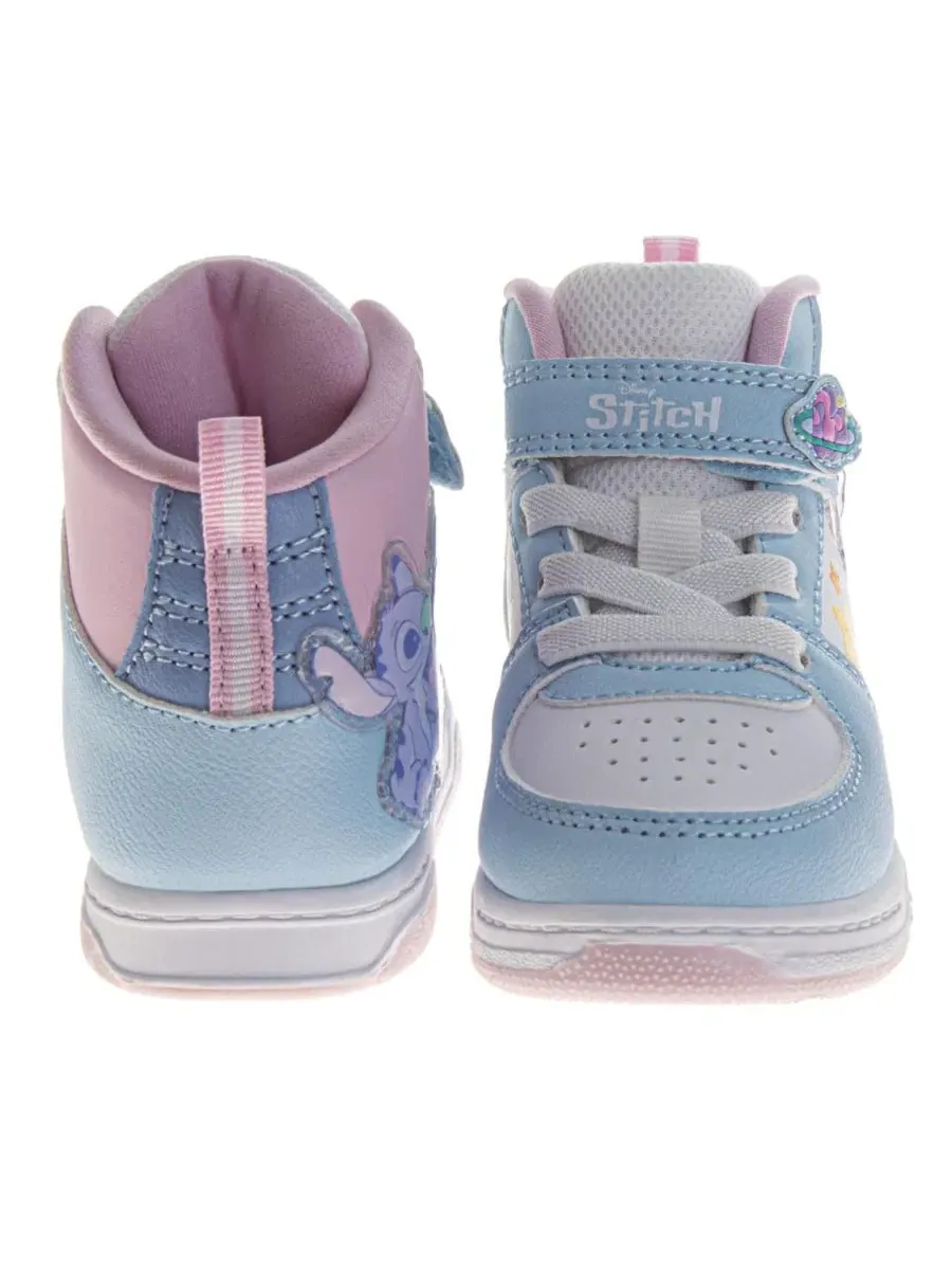 Детские кроссовки-высокие топы Stitch Blue White Disney — изображение 3 из 8, синий белый