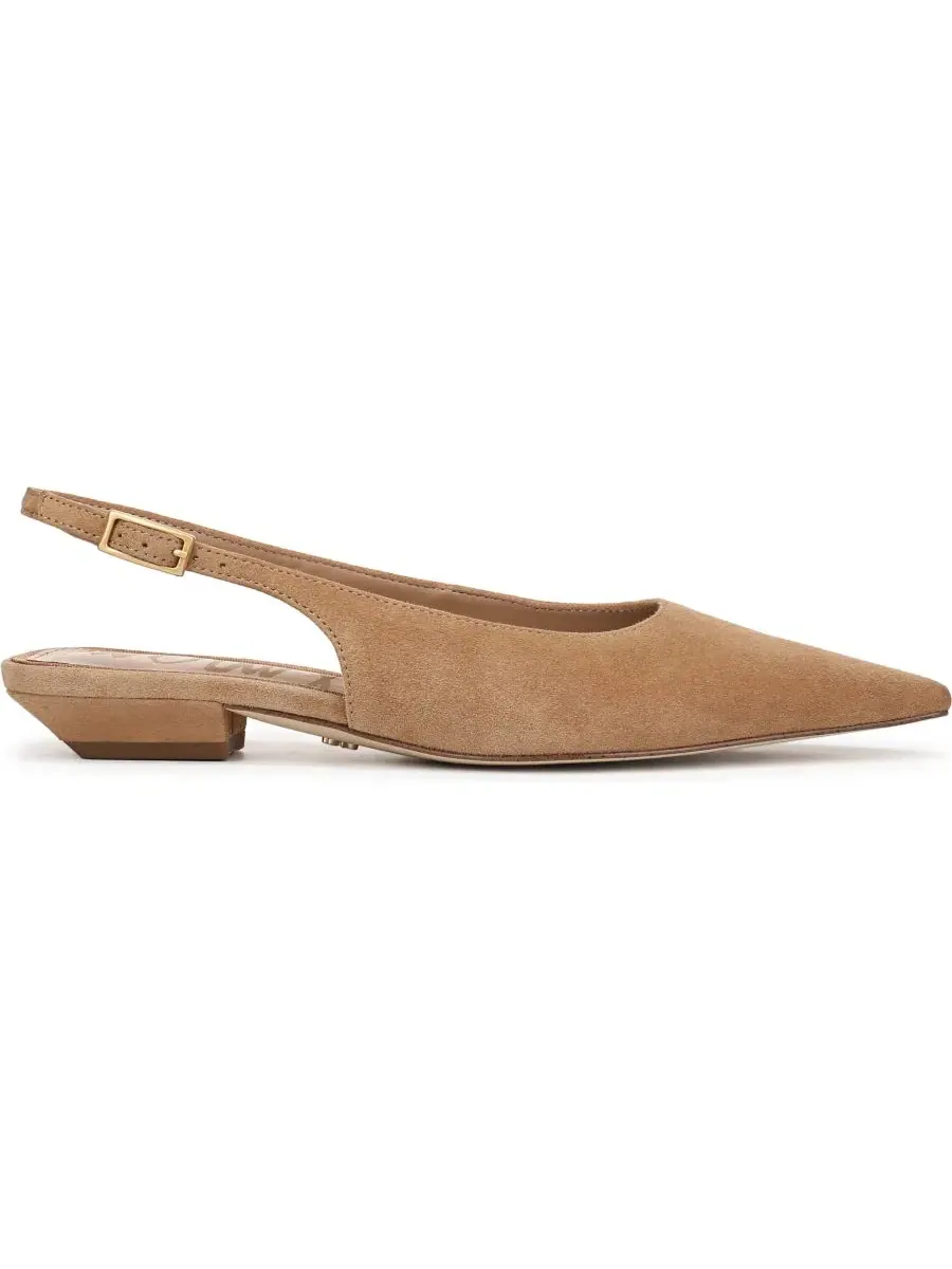 Туфли-лодочки без каблука Netty Slingback Sam Edelman — изображение 2 из 5, бежевый