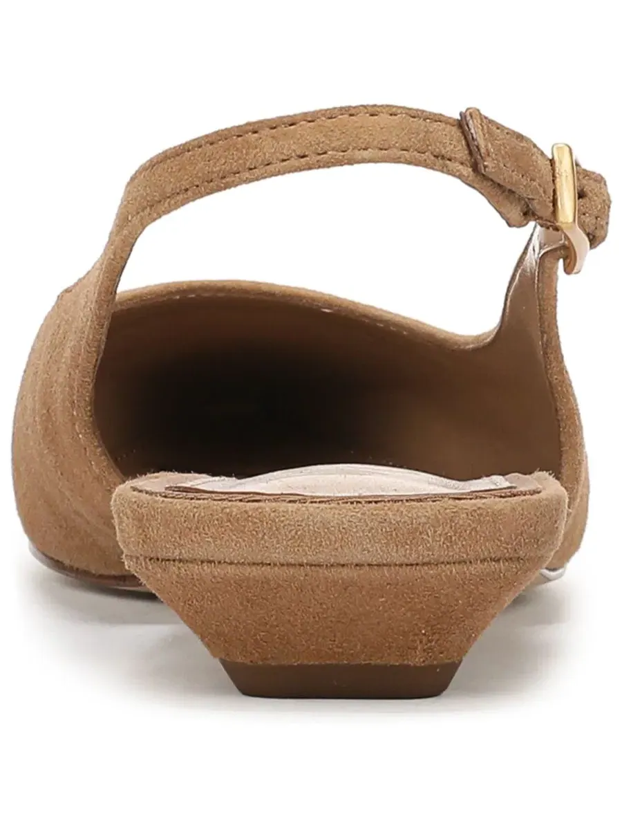 Туфли-лодочки без каблука Netty Slingback Sam Edelman — изображение 3 из 5, бежевый