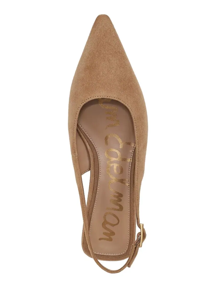 Туфли-лодочки без каблука Netty Slingback Sam Edelman — изображение 4 из 5, бежевый