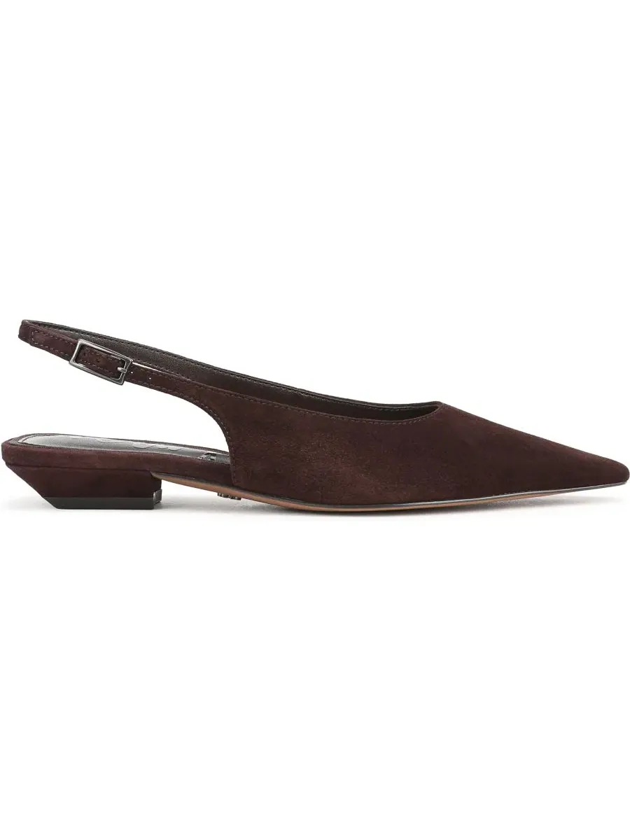 Балетки-слингбэки с острым носком Netty Slingback Flats Sam Edelman — изображение 2 из 5, черный