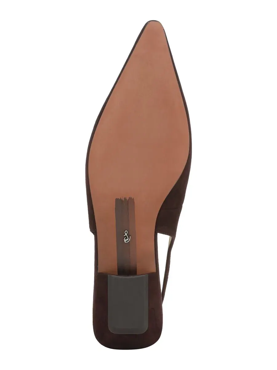 Балетки-слингбэки с острым носком Netty Slingback Flats Sam Edelman — изображение 5 из 5, черный