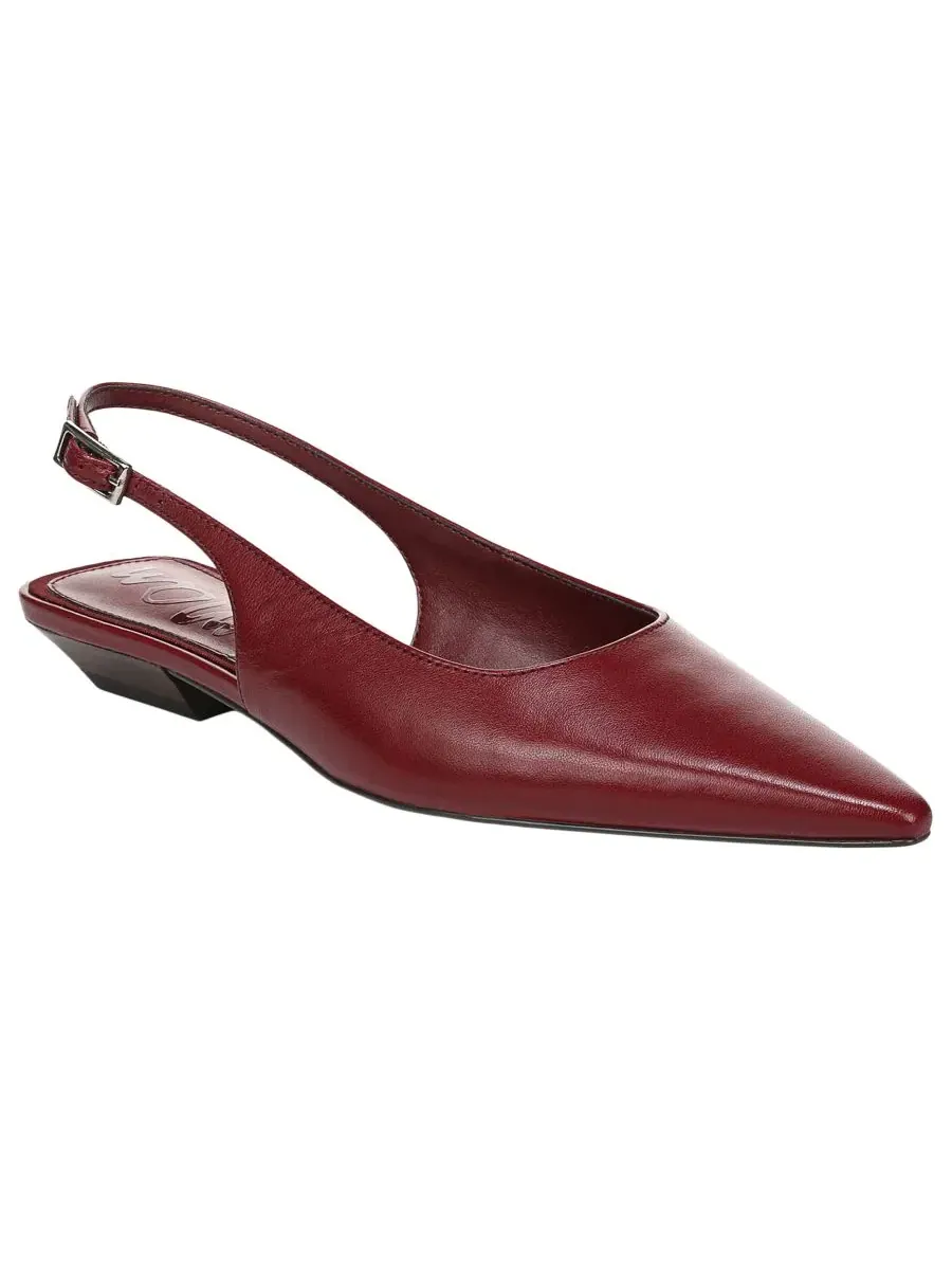 Балетки с острым носком Netty Slingback Sam Edelman, French Merlot Leather
