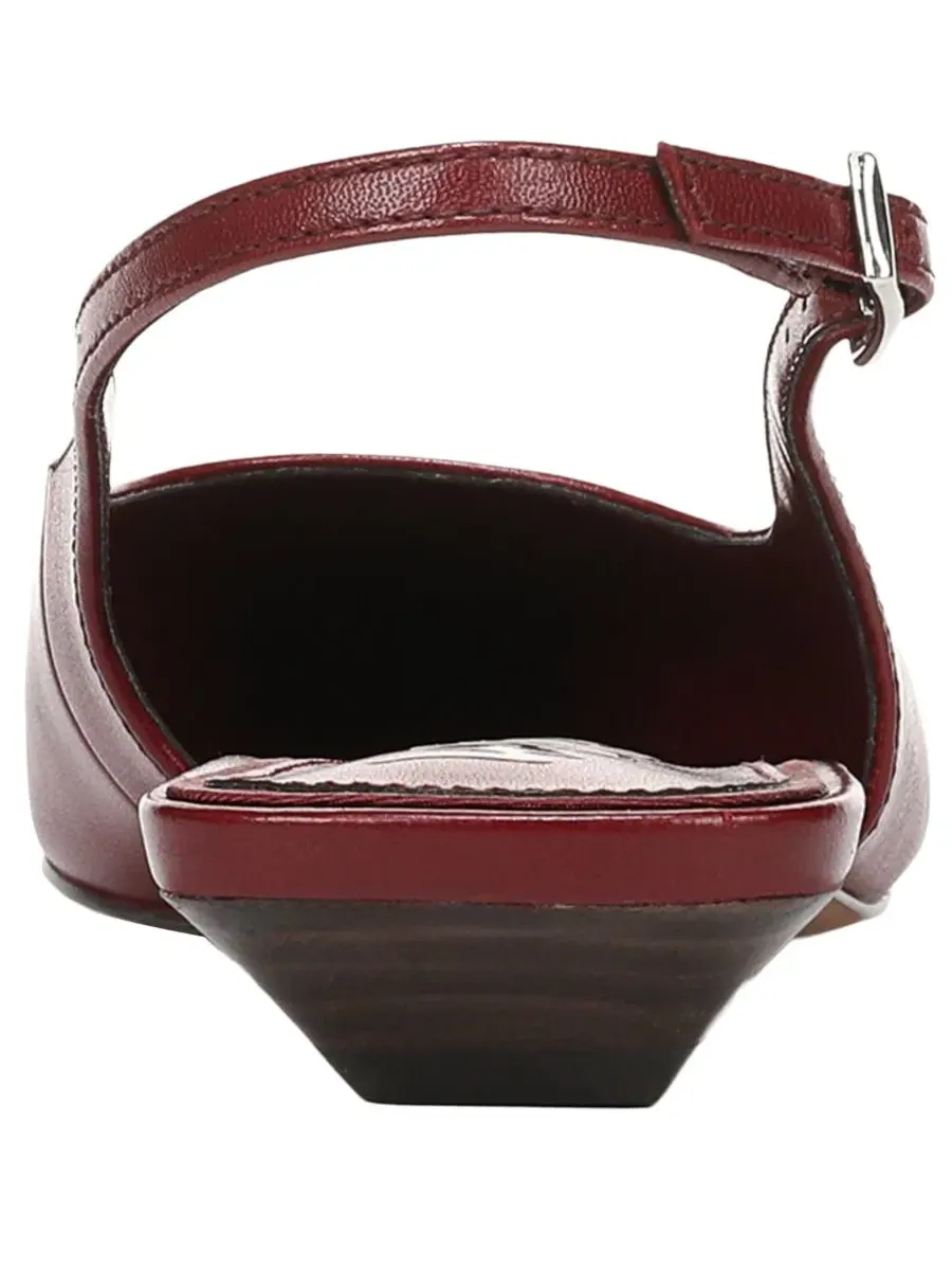 Балетки с острым носком Netty Slingback Sam Edelman, French Merlot Leather — изображение 3 из 5