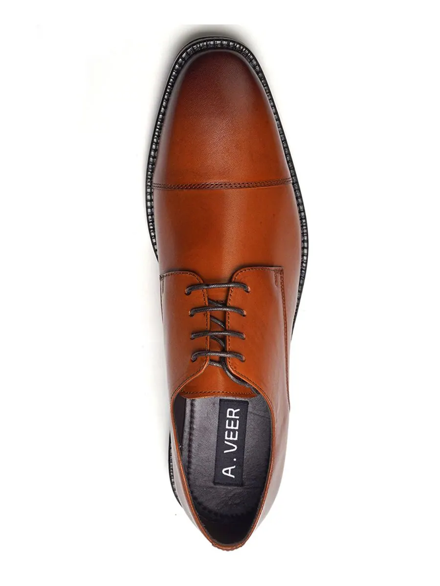 Мужские оксфордские туфли Maddox с мыском Cap-Toe A Veer — изображение 4 из 6, бежевый