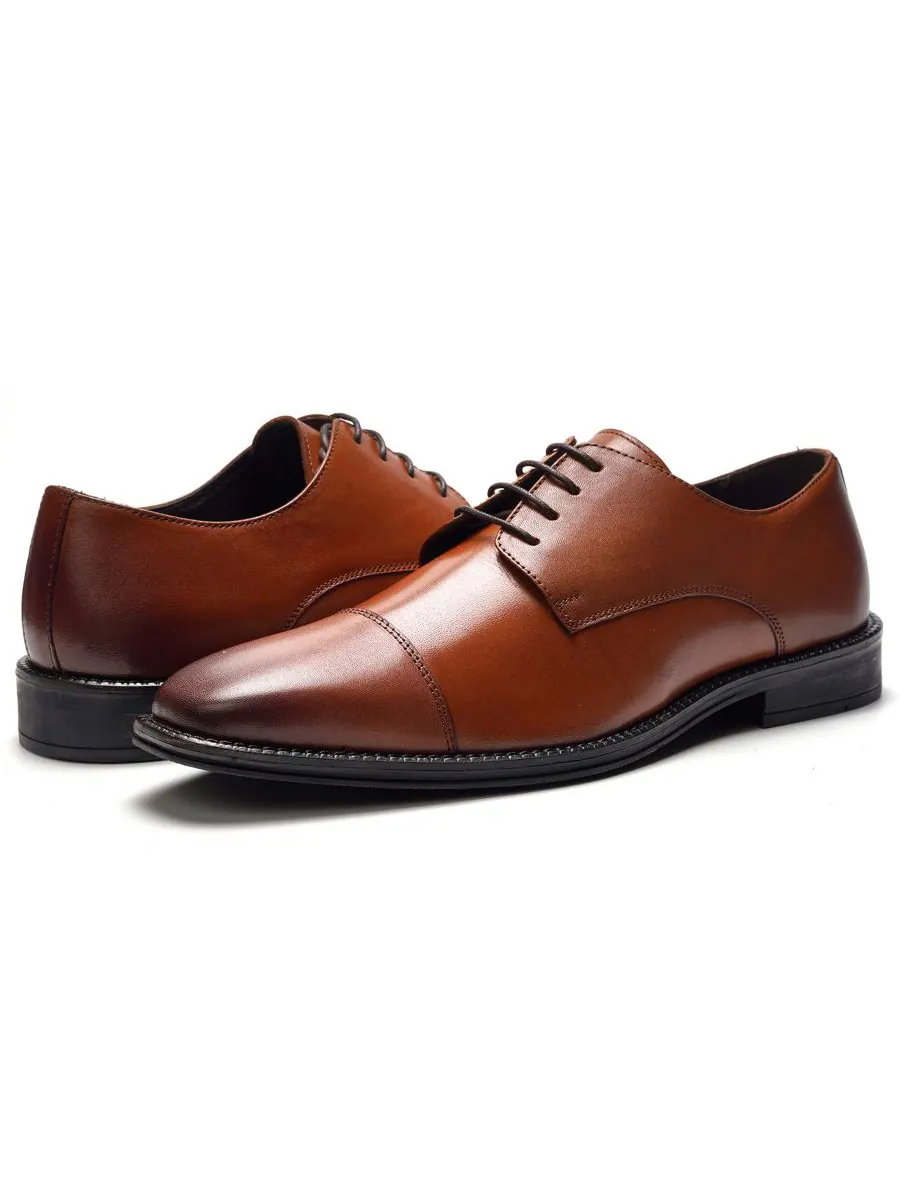 Мужские оксфордские туфли Maddox с мыском Cap-Toe A Veer — изображение 6 из 6, бежевый