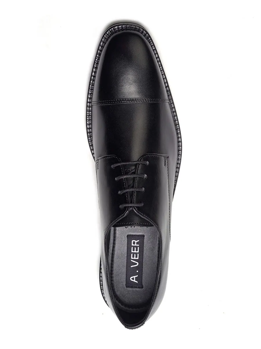 Мужские оксфордские туфли Maddox с мыском Cap-Toe A Veer — изображение 4 из 5, черный