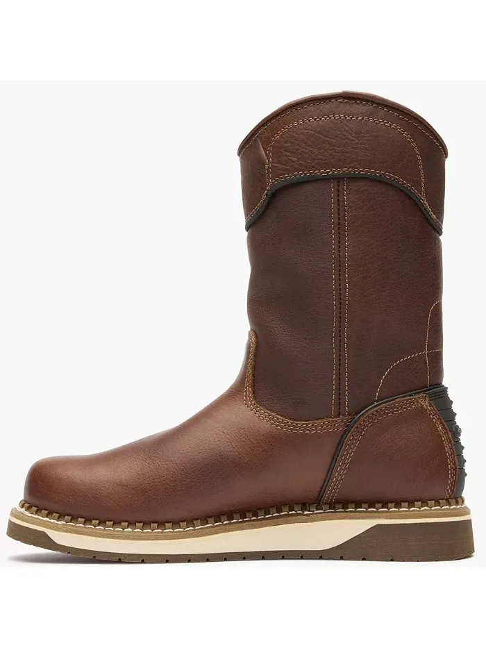 Мужские рабочие ботинки AMP LT Wedge Waterproof без шнуровки Georgia Boot — изображение 4 из 6, коричневый