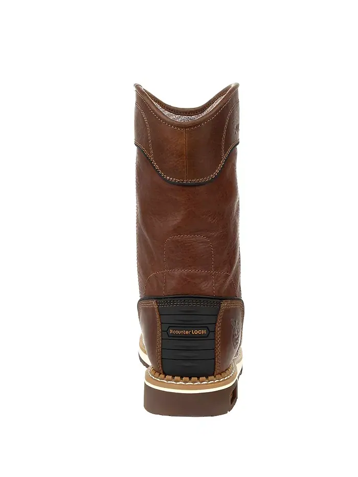 Мужские рабочие ботинки AMP LT Wedge Waterproof без шнуровки Georgia Boot — изображение 5 из 6, коричневый