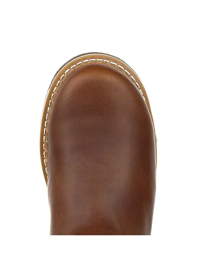 Мужские рабочие ботинки AMP LT Wedge Waterproof без шнуровки Georgia Boot — изображение 6 из 6, коричневый