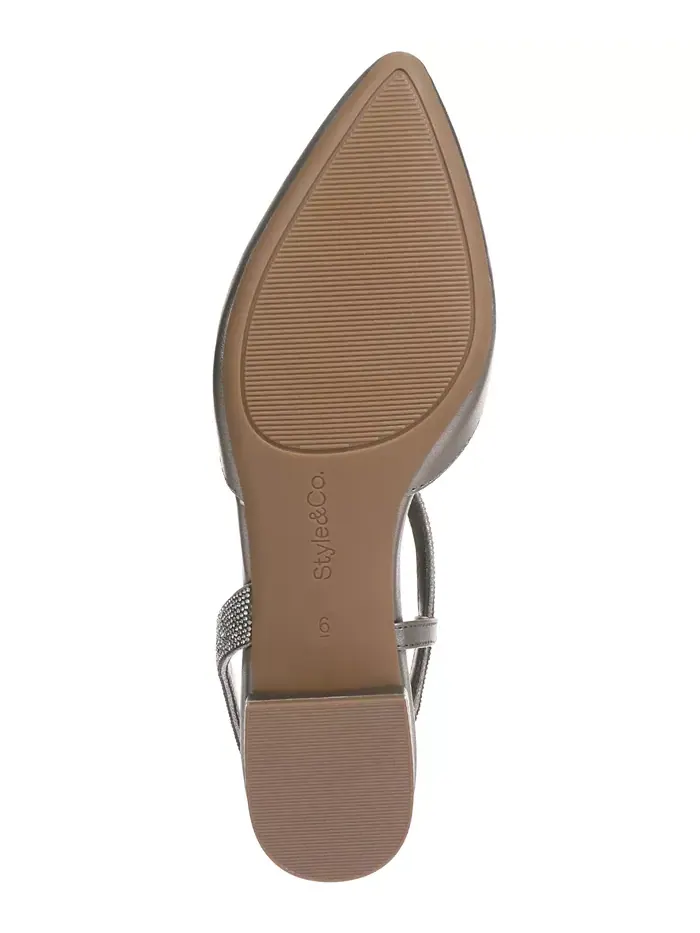 Женские босоножки Sloanee Eve Slingback Style & Co — изображение 5 из 5, серебряный