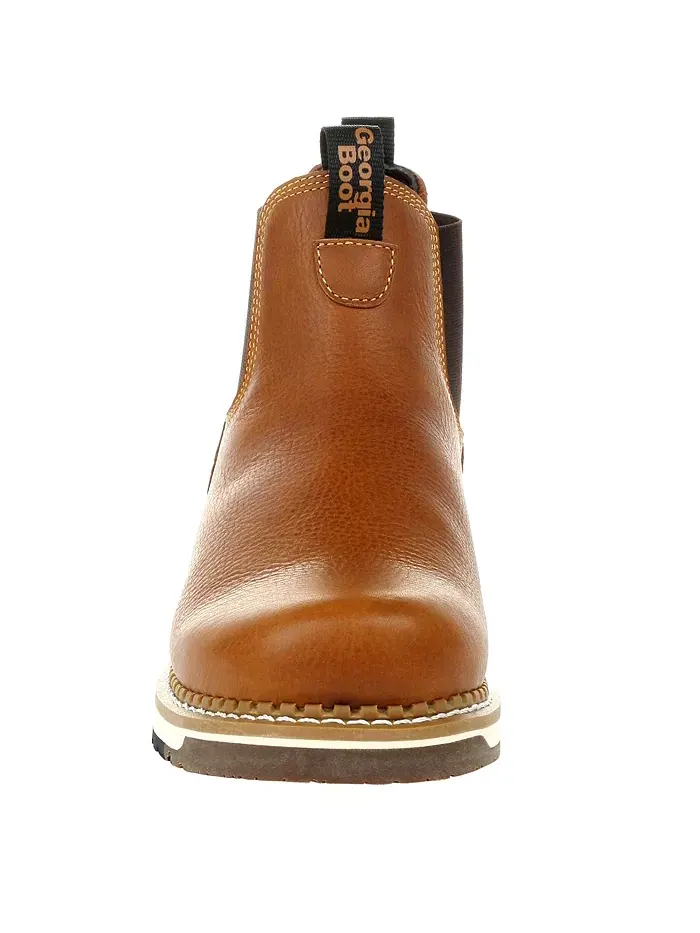 Мужские рабочие ботинки Chelsea AMP LT Wedge Georgia Boot — изображение 2 из 7, коричневый