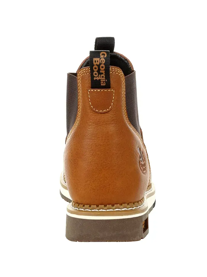 Мужские рабочие ботинки Chelsea AMP LT Wedge Georgia Boot — изображение 4 из 7, коричневый