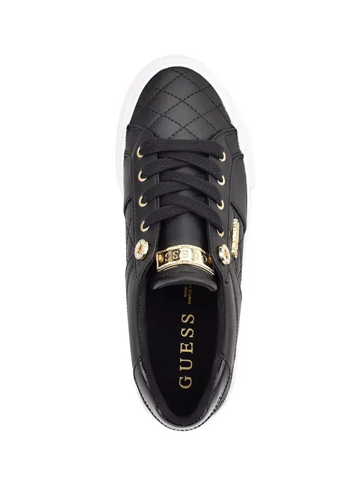Женские кроссовки Loven на шнуровке GUESS — изображение 8 из 9, черный