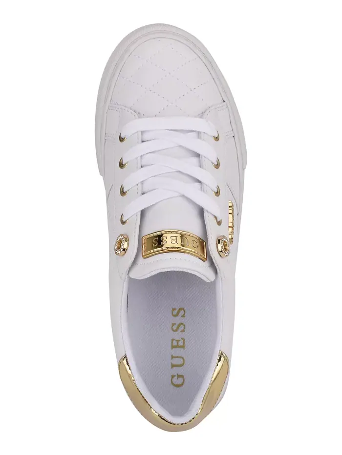 Женские кроссовки Loven на шнуровке GUESS — изображение 8 из 9, белый