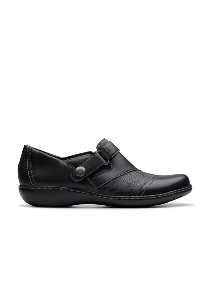 Женские туфли Ashland Gem Slip On Clarks — изображение 2 из 7, черный