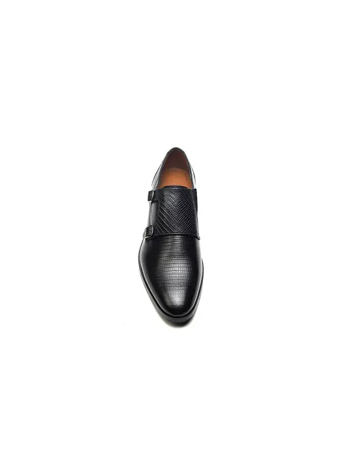 Мужские туфли Double Monk Strap для официальных мероприятий Carlos by Carlos Santana — изображение 3 из 6, черный