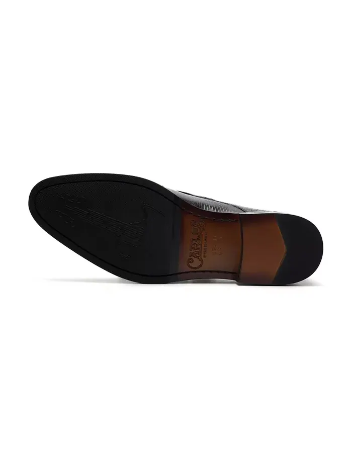 Мужские туфли Double Monk Strap для официальных мероприятий Carlos by Carlos Santana — изображение 5 из 6, черный