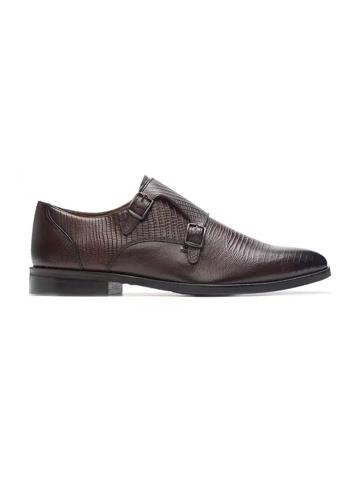 Мужские туфли Double Monk Strap для официальных мероприятий Carlos by Carlos Santana — изображение 2 из 6, коричневый