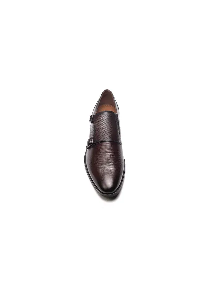 Мужские туфли Double Monk Strap для официальных мероприятий Carlos by Carlos Santana — изображение 3 из 6, коричневый