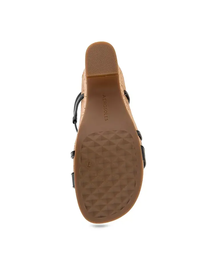 Женские сандалии Miles на платформе с круглым носком Aerosoles — изображение 5 из 6, черный