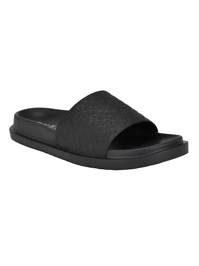 Мужские шлепанцы Vartino Elevated Slip On для бассейна GUESS — изображение 1 из 5, черный