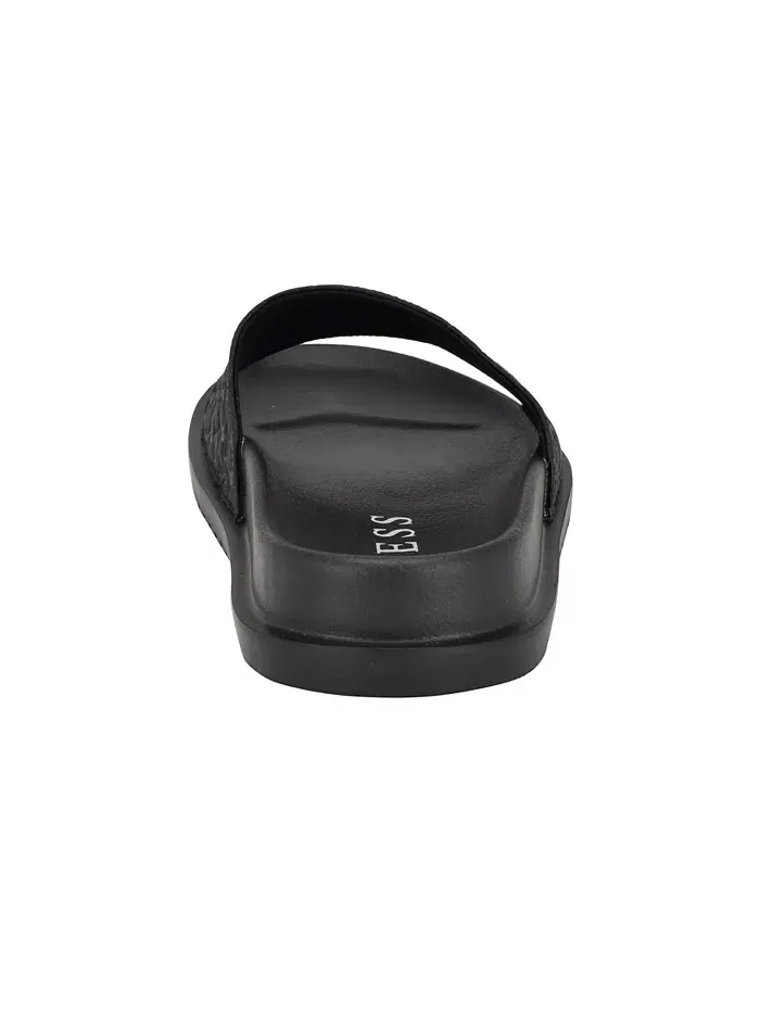 Мужские шлепанцы Vartino Elevated Slip On для бассейна GUESS — изображение 3 из 5, черный