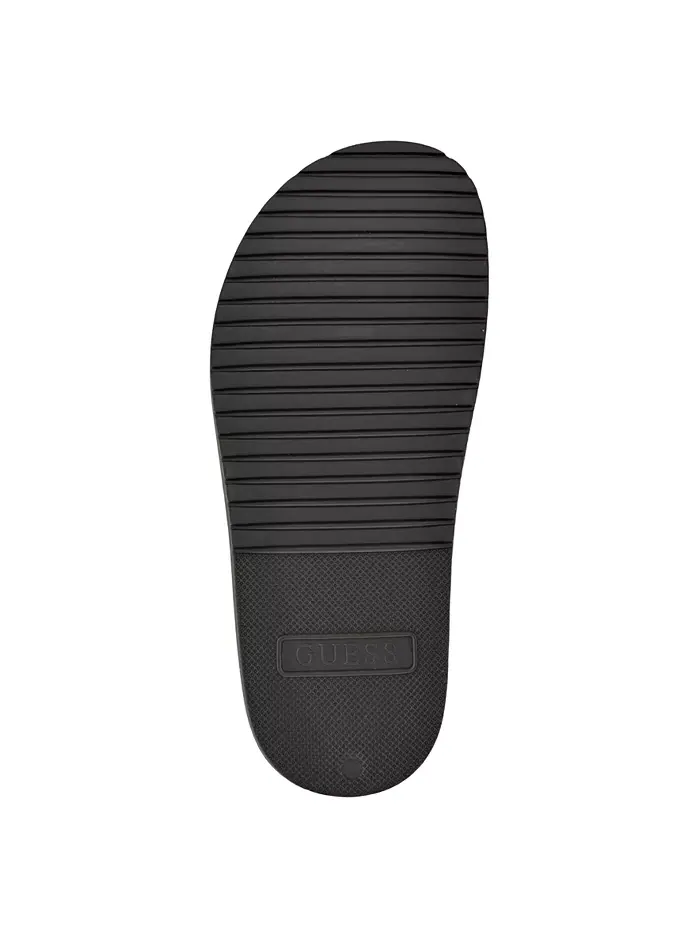 Мужские шлепанцы Vartino Elevated Slip On для бассейна GUESS — изображение 5 из 5, черный