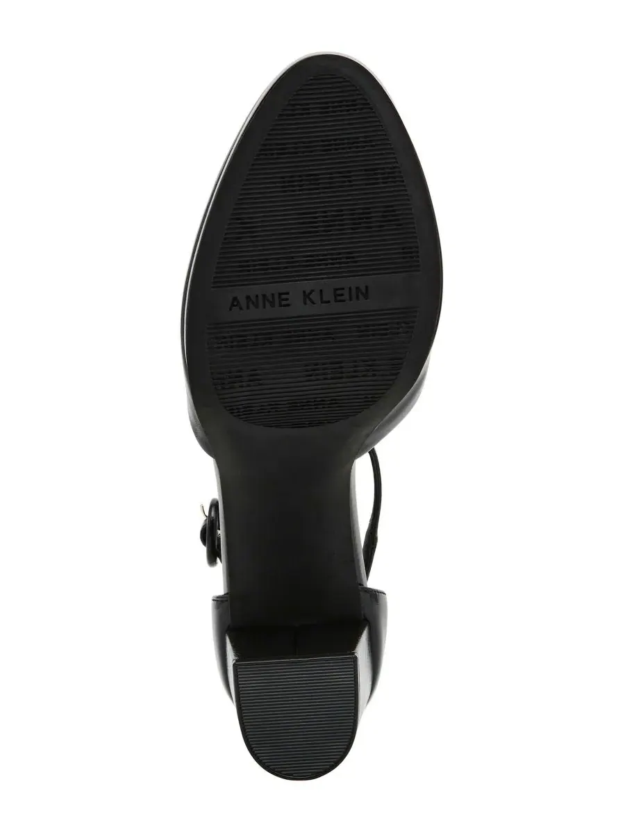 Туфли-лодочки Faith на каблуке-столбике Anne Klein — изображение 6 из 8, черный