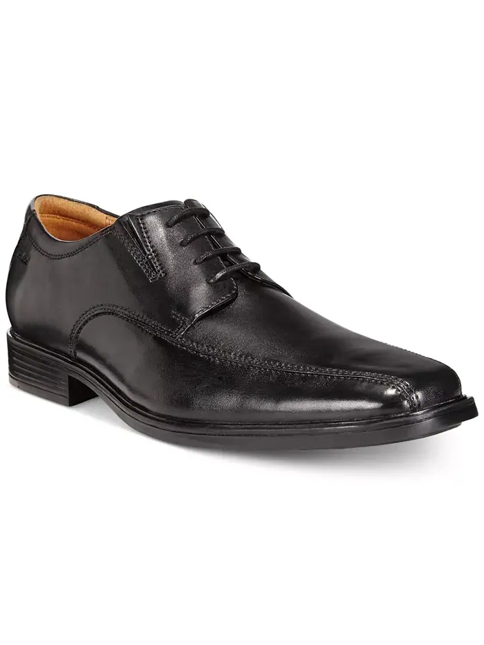 Оксфорды мужские Clarks Tilden Walk, кожаные — изображение 1 из 10, черный