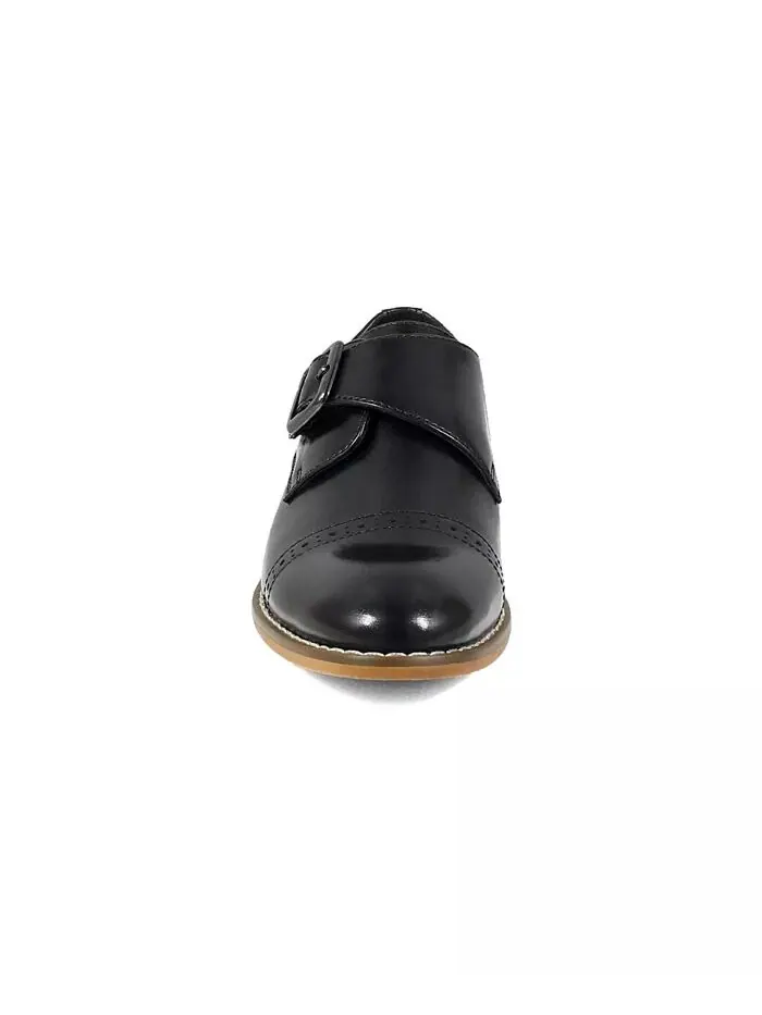 Туфли-монки Big Boy Desmond Cap Toe с ремешком Stacy Adams — изображение 2 из 13, черный