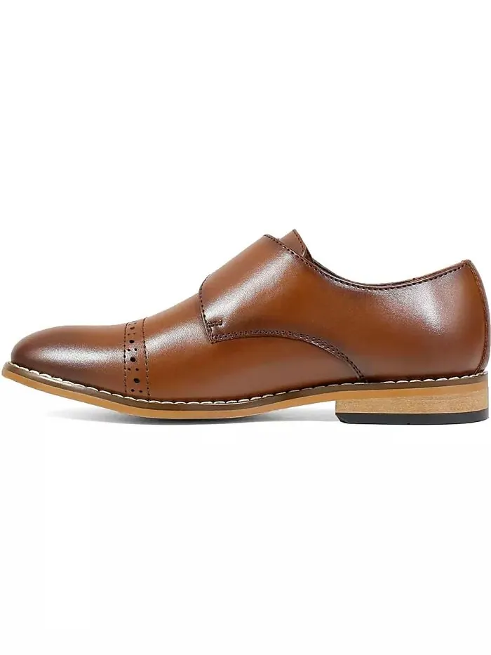 Туфли-монки Big Boy Desmond Cap Toe с ремешком Stacy Adams — изображение 11 из 13, черный