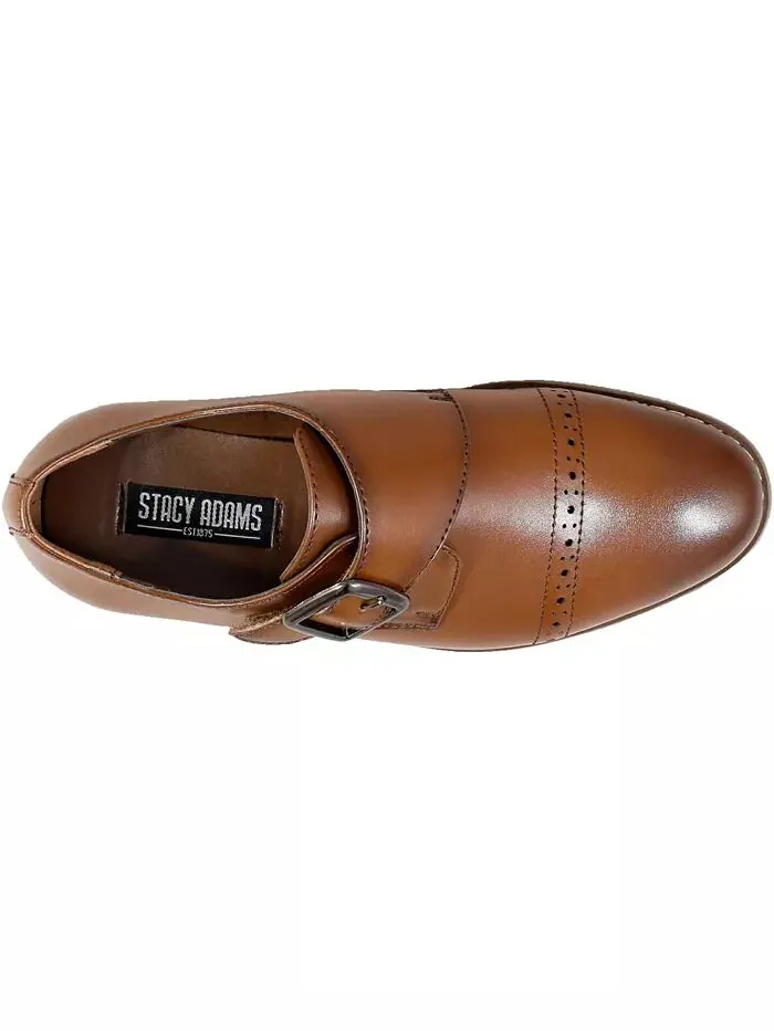 Туфли-монки Big Boy Desmond Cap Toe с ремешком Stacy Adams — изображение 12 из 13, черный