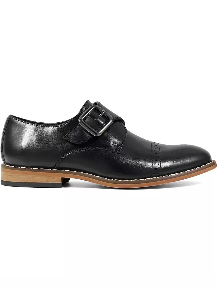 Туфли-монки Big Boy Desmond Cap Toe с ремешком Stacy Adams — изображение 3 из 13, черный