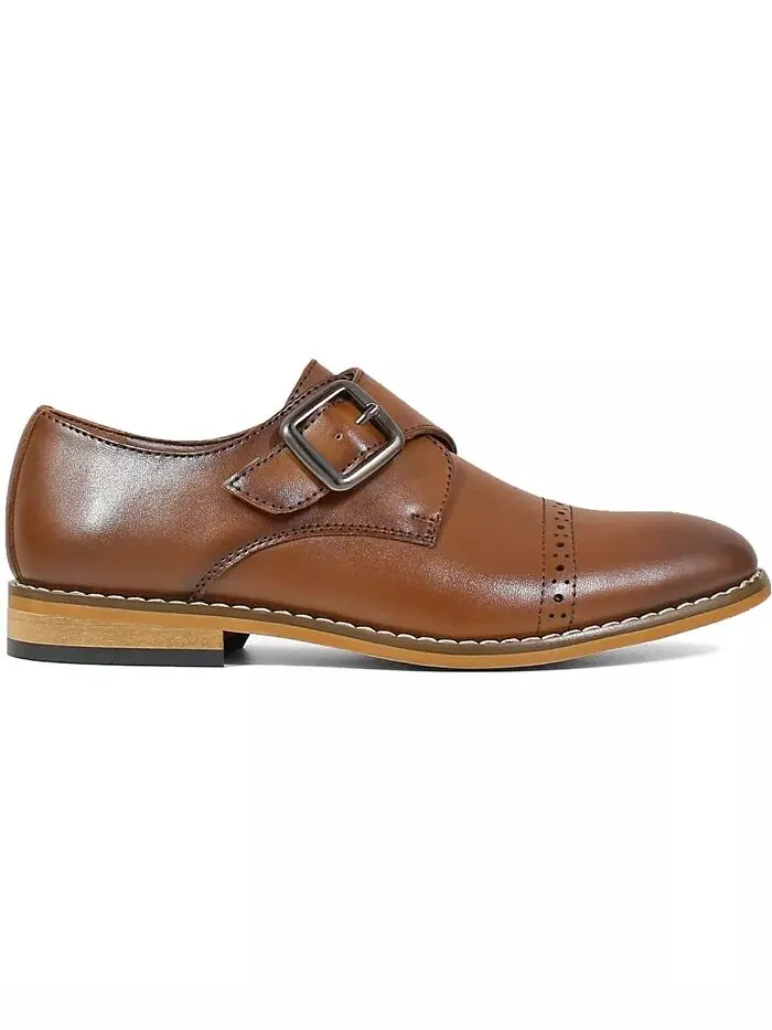 Туфли-монки Big Boy Desmond Cap Toe с ремешком Stacy Adams — изображение 9 из 13, черный
