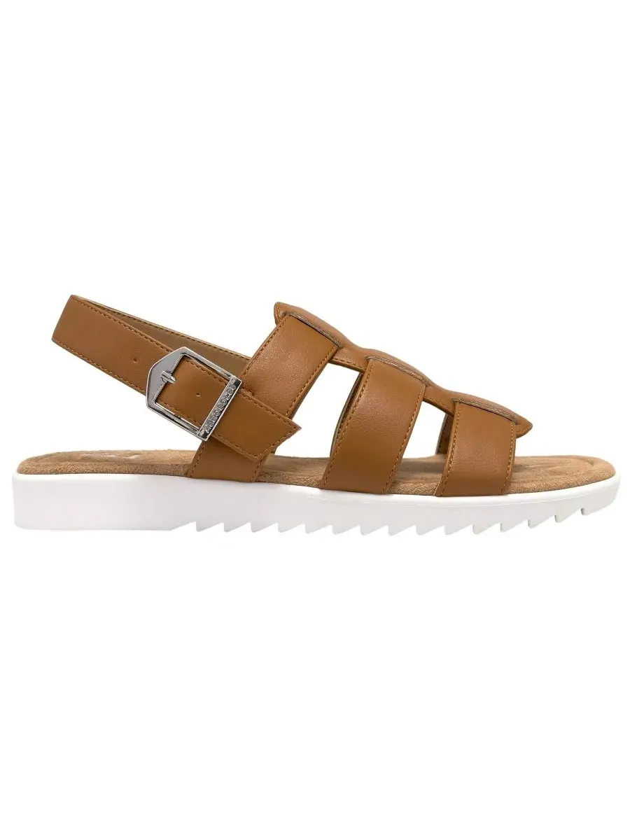 Женские сандалии Jara Fisherman с круглым носком Aerosoles — изображение 2 из 6, бежевый