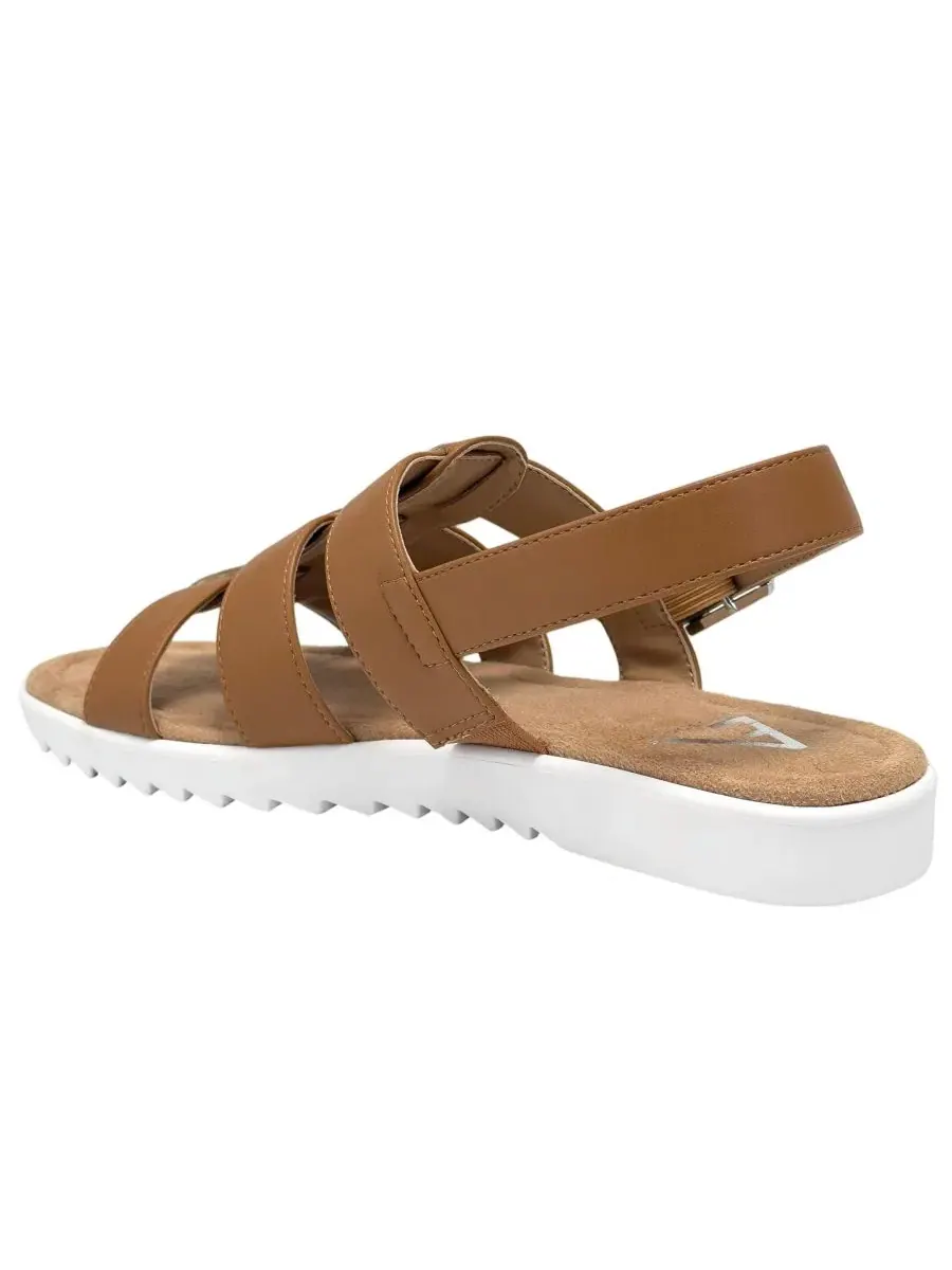 Женские сандалии Jara Fisherman с круглым носком Aerosoles — изображение 6 из 6, бежевый