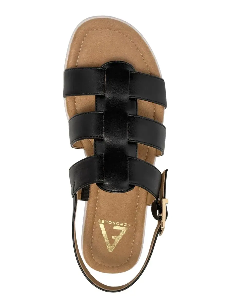 Женские сандалии Jara Fisherman с круглым носком Aerosoles — изображение 4 из 6, черный
