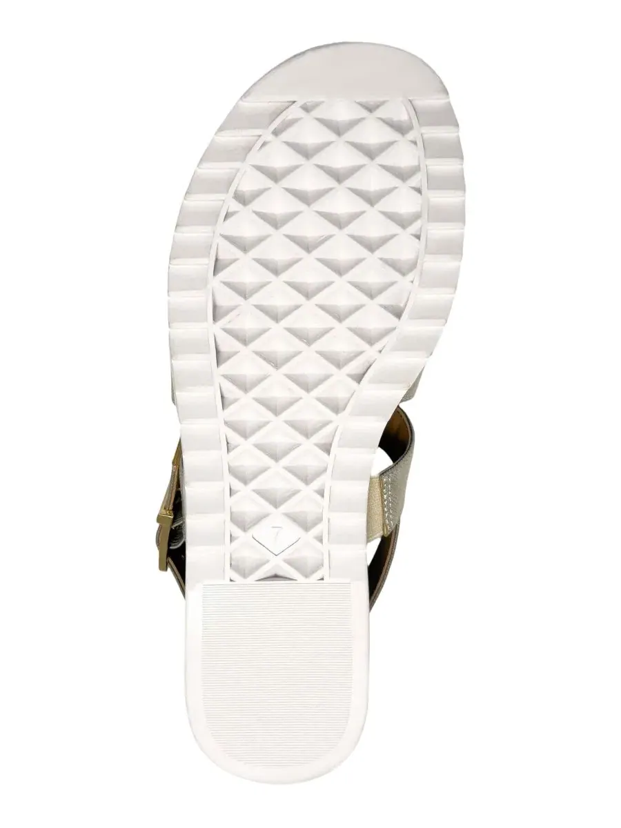 Женские сандалии Jara Fisherman с круглым носком Aerosoles — изображение 5 из 6, золотистый