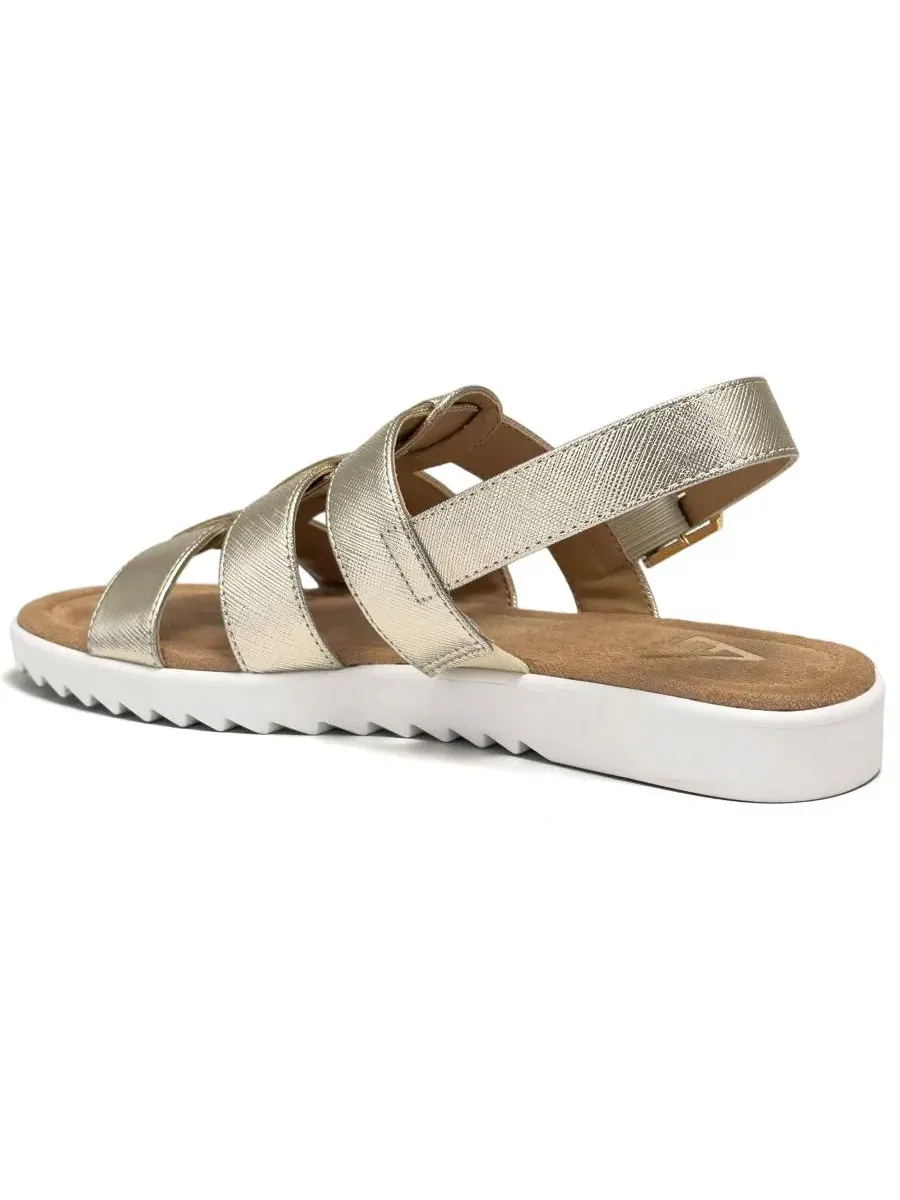 Женские сандалии Jara Fisherman с круглым носком Aerosoles — изображение 6 из 6, золотистый