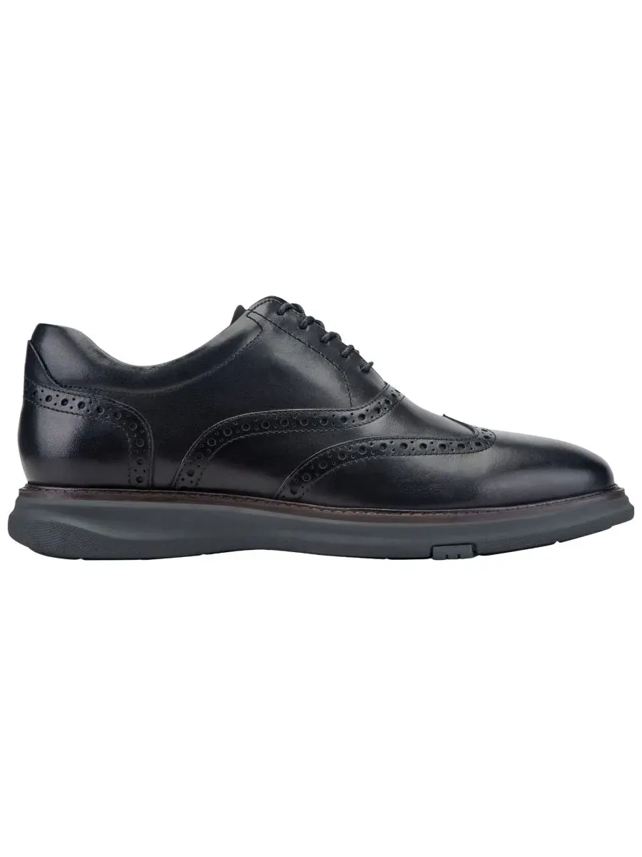 Мужские классические туфли Lendal Wingtip Oxford Kenneth Cole New York — изображение 2 из 5, черный